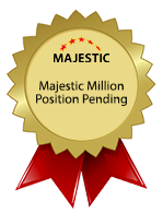 Un esempio del badge che si visualizza se c'è un problema di connessione al server. Majestic Badge - In attesa di risultato