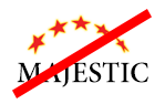 Logo Majestic con font errato